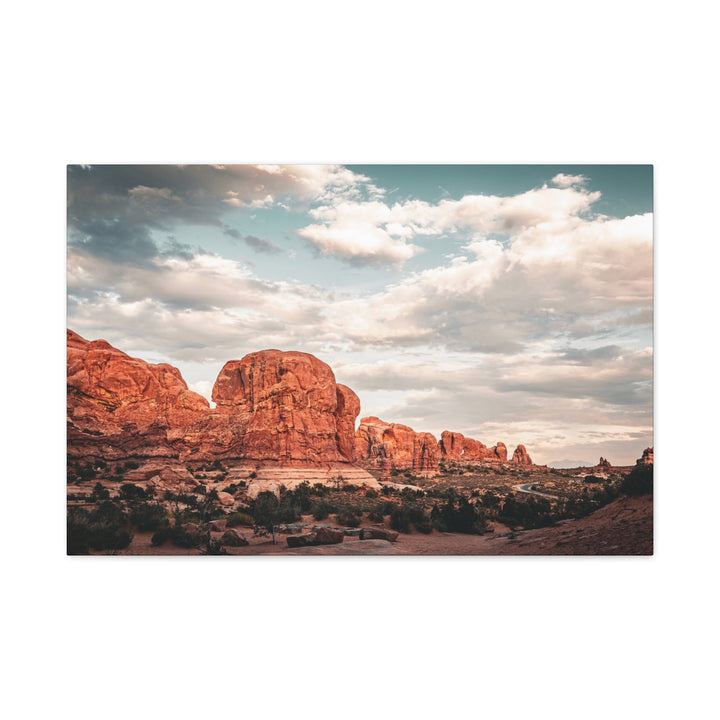 A Desert Sunset | Patience | Matte Canvas Art Print | Elemental Escape Collection