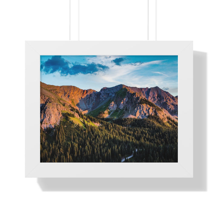 Fading Mountain Light - Framed Print
