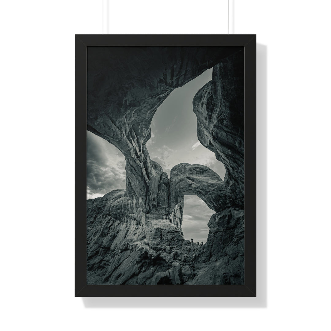 Natural Frames Part 1 in Black and White - Framed Print