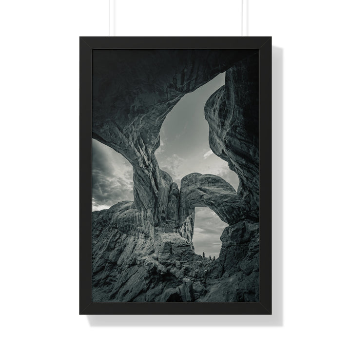 Natural Frames Part 1 in Black and White - Framed Print
