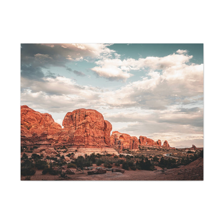A Desert Sunset | Patience | Matte Canvas Art Print | Elemental Escape Collection