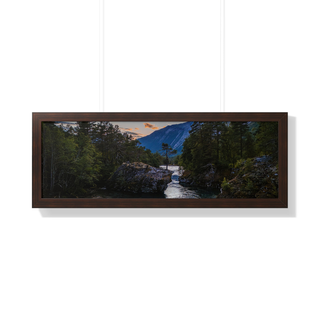 Whispering Waters at Dusk - Framed Print