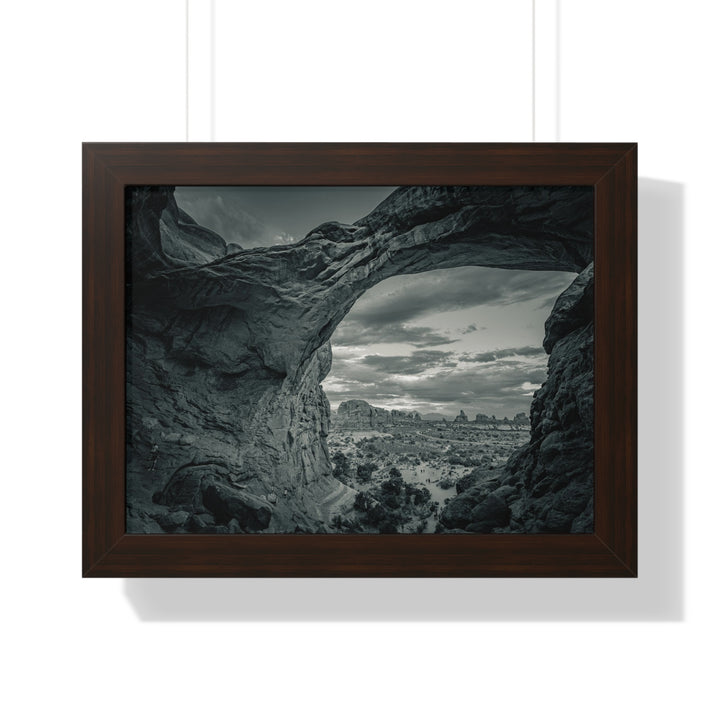 Natural Frames Part 2 in Black and White - Framed Print
