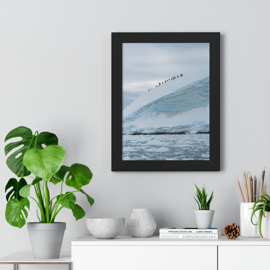 Preparing for the Climb - Framed Print