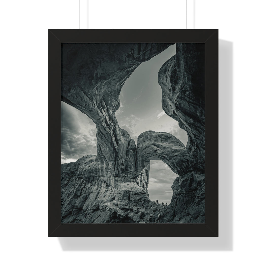 Natural Frames Part 1 in Black and White - Framed Print