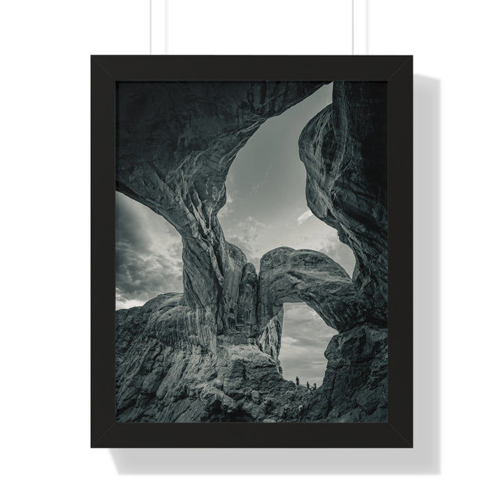 Natural Frames Part 1 in Black and White - Framed Print