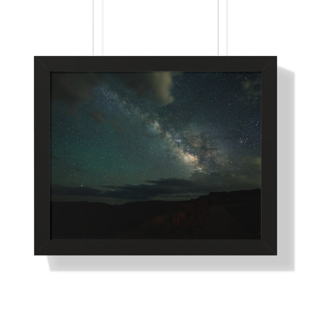 Milky Way Through the Clouds Part 2 - Framed Print
