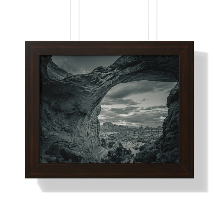 Natural Frames Part 2 in Black and White - Framed Print