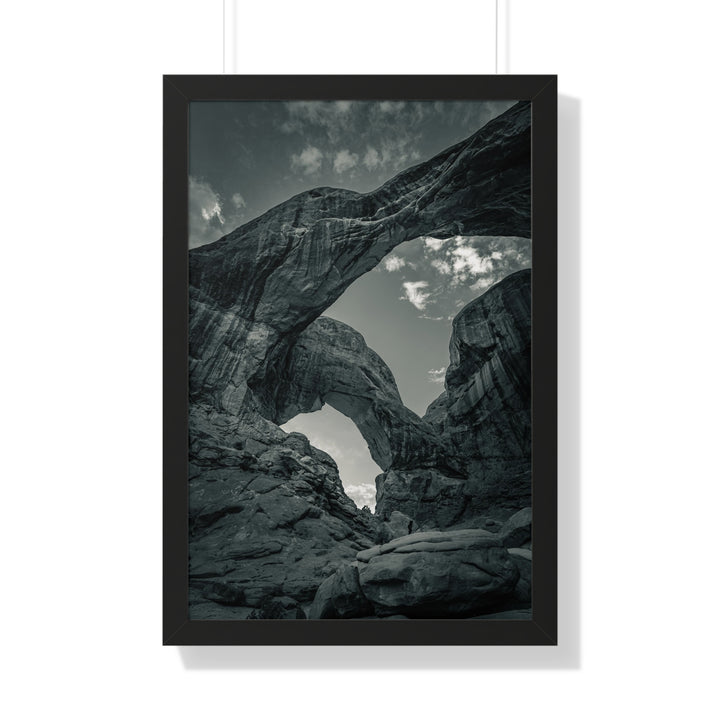 Natural Frames Part 4 in Black and White - Framed Print