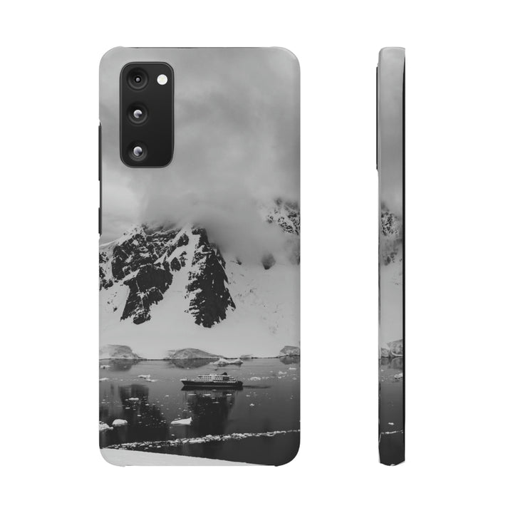 Peaceful Anchoring in Black and White - Phone Case