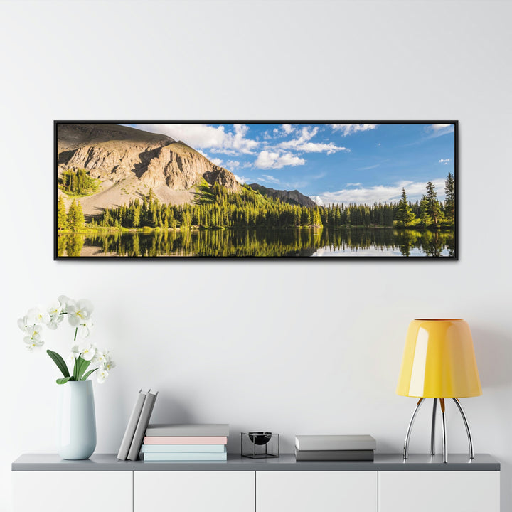 Mountain Scene Reflected - Canvas with Frame