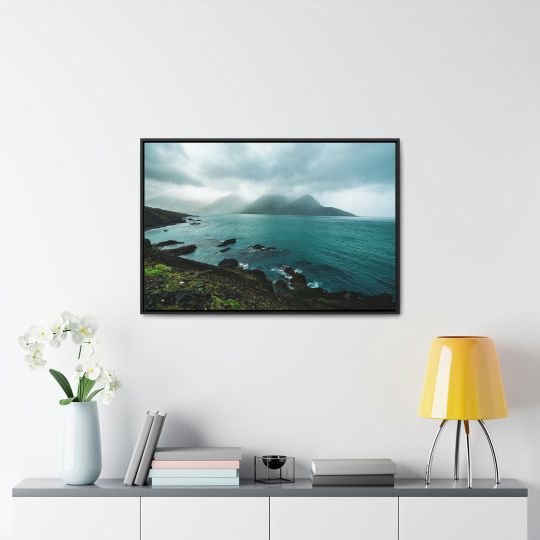 Mystical Mountain View - Canvas with Frame