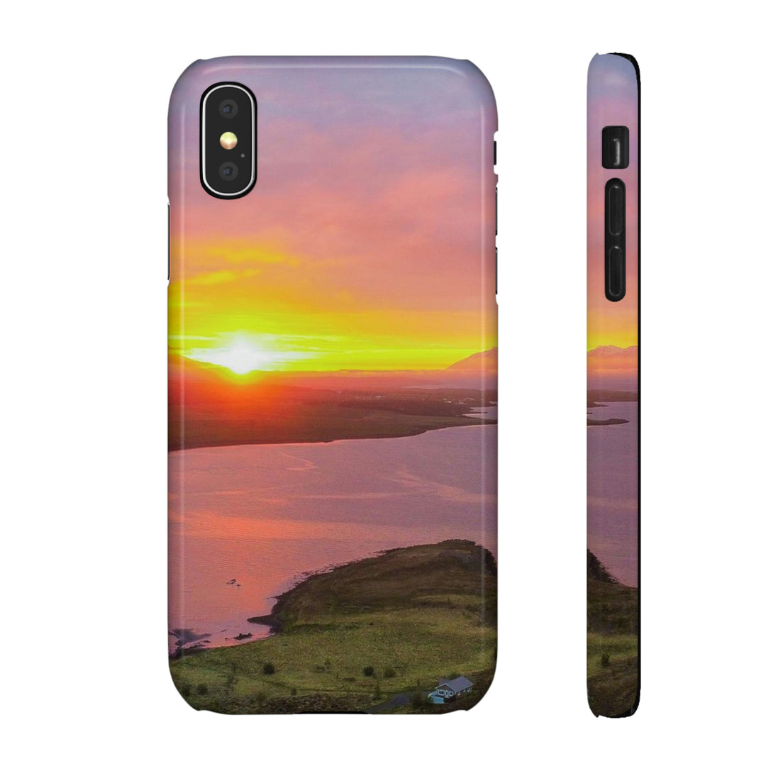 Sunset Over the Fjord Part 1 - Phone Case