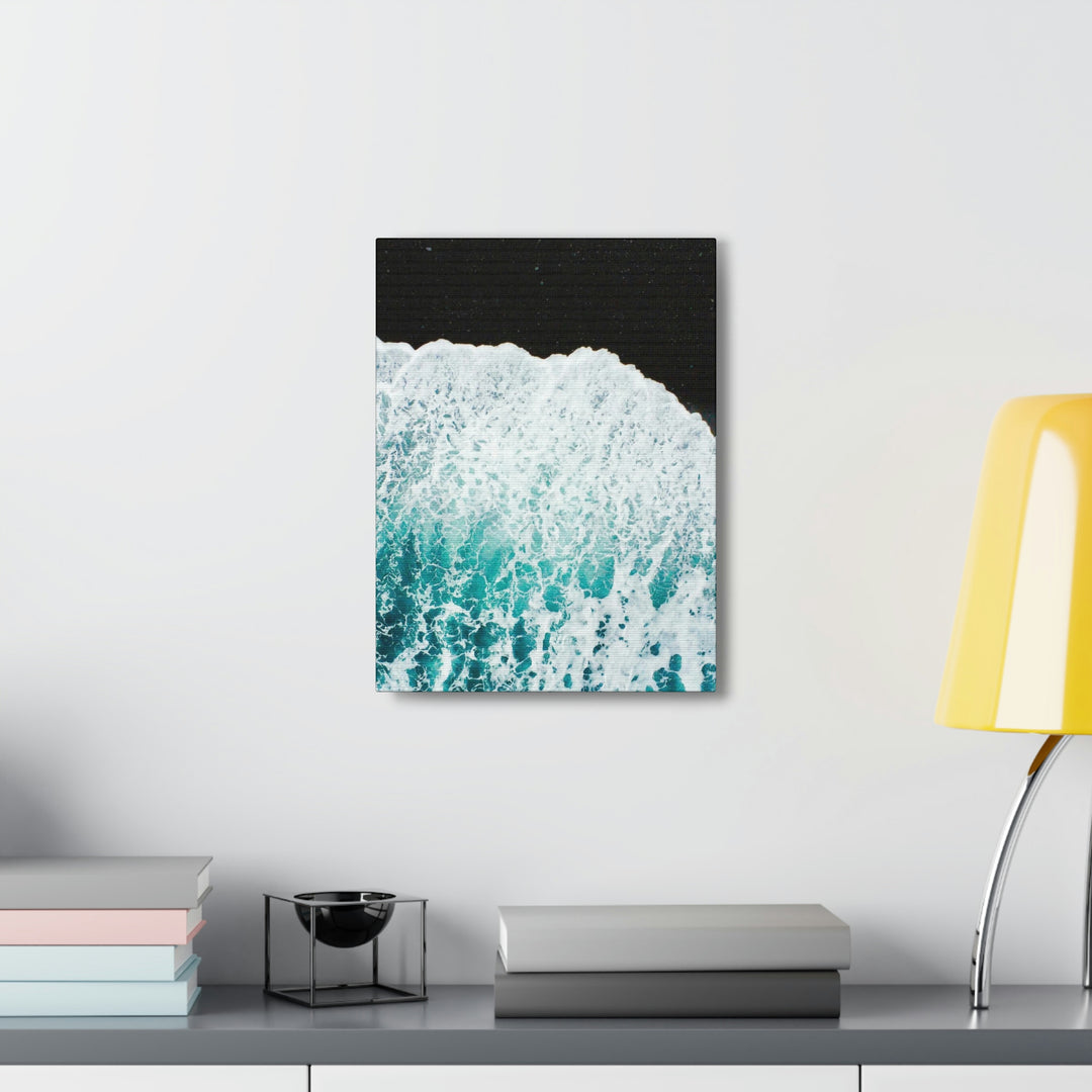 A Wave on Volcanic Sand - Canvas