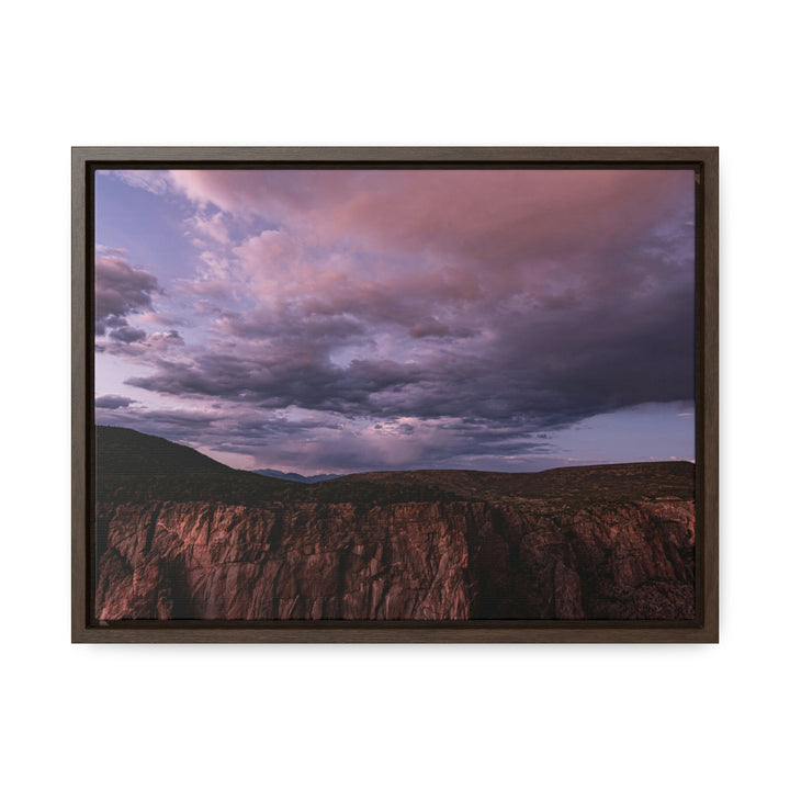 Painted Wall at Sunset Part 3 - Canvas with Frame