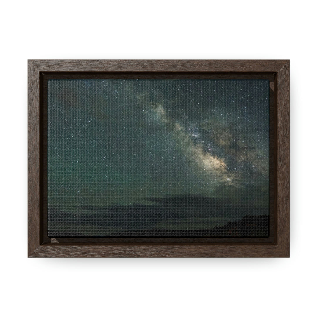 Milky Way Through the Clouds Part 2 - Canvas with Frame