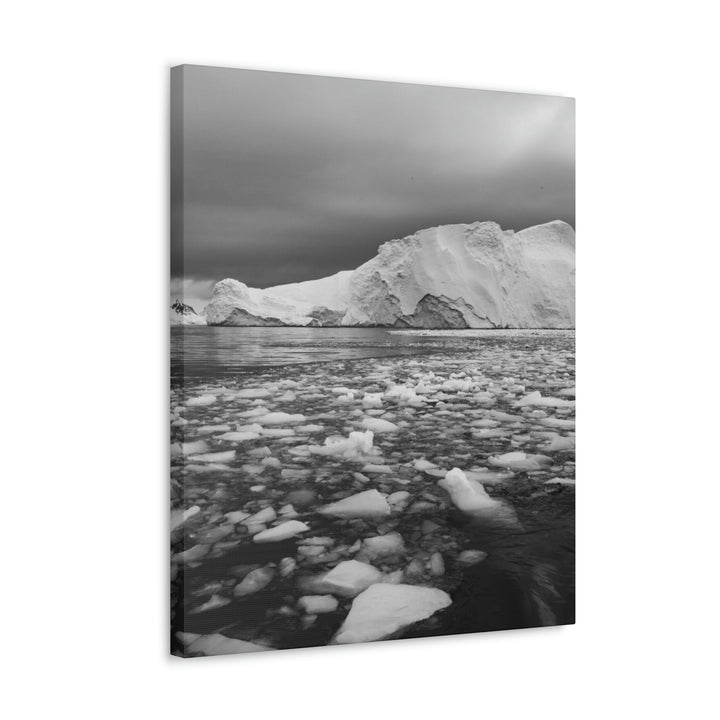 Lane of Ice In Black and White - Canvas