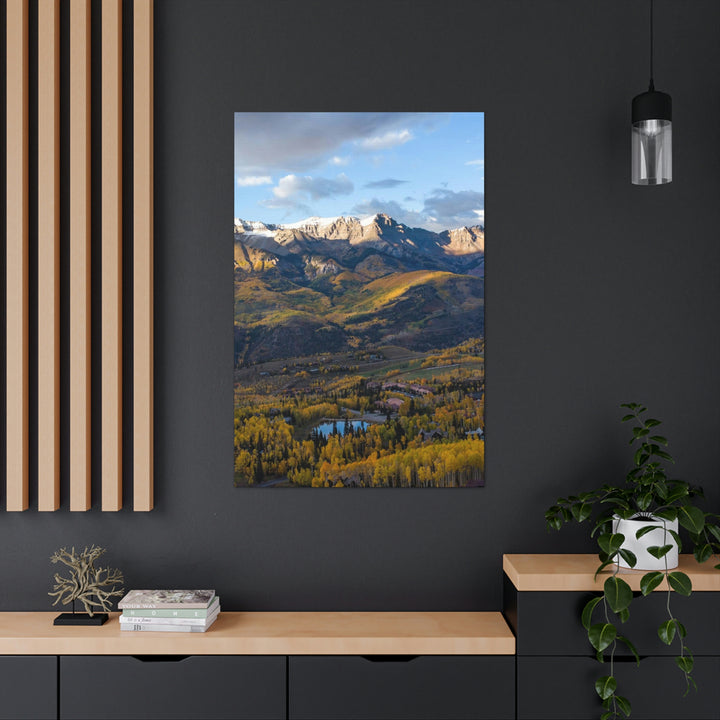 Glowing Mountainside - Canvas