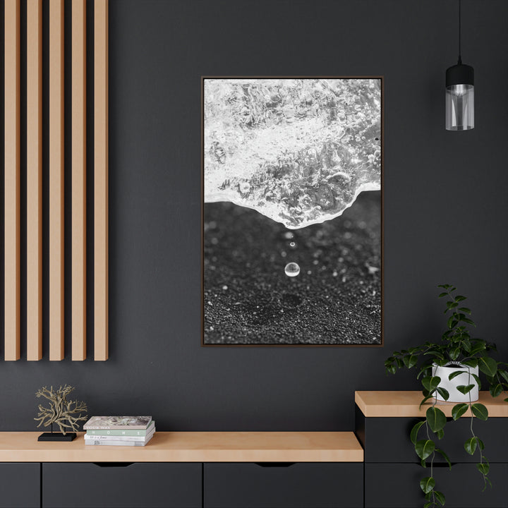 Suspended Droplet - Canvas with Frame