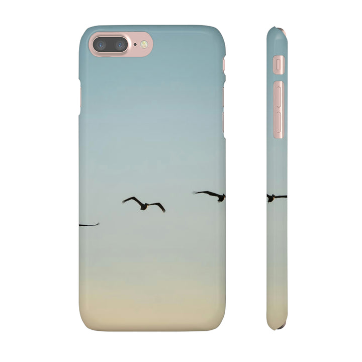 Brown Pelicans in Flight - Phone Case