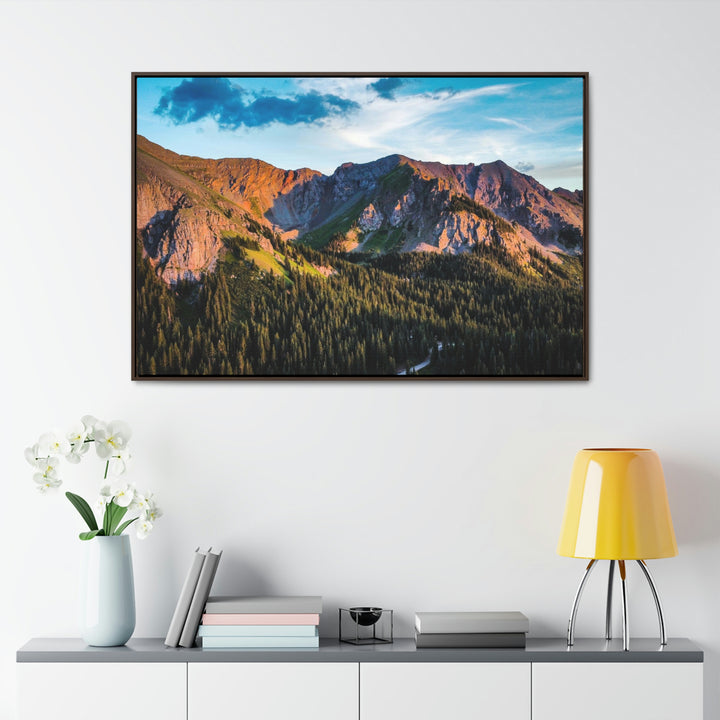 Fading Mountain Light - Canvas with Frame