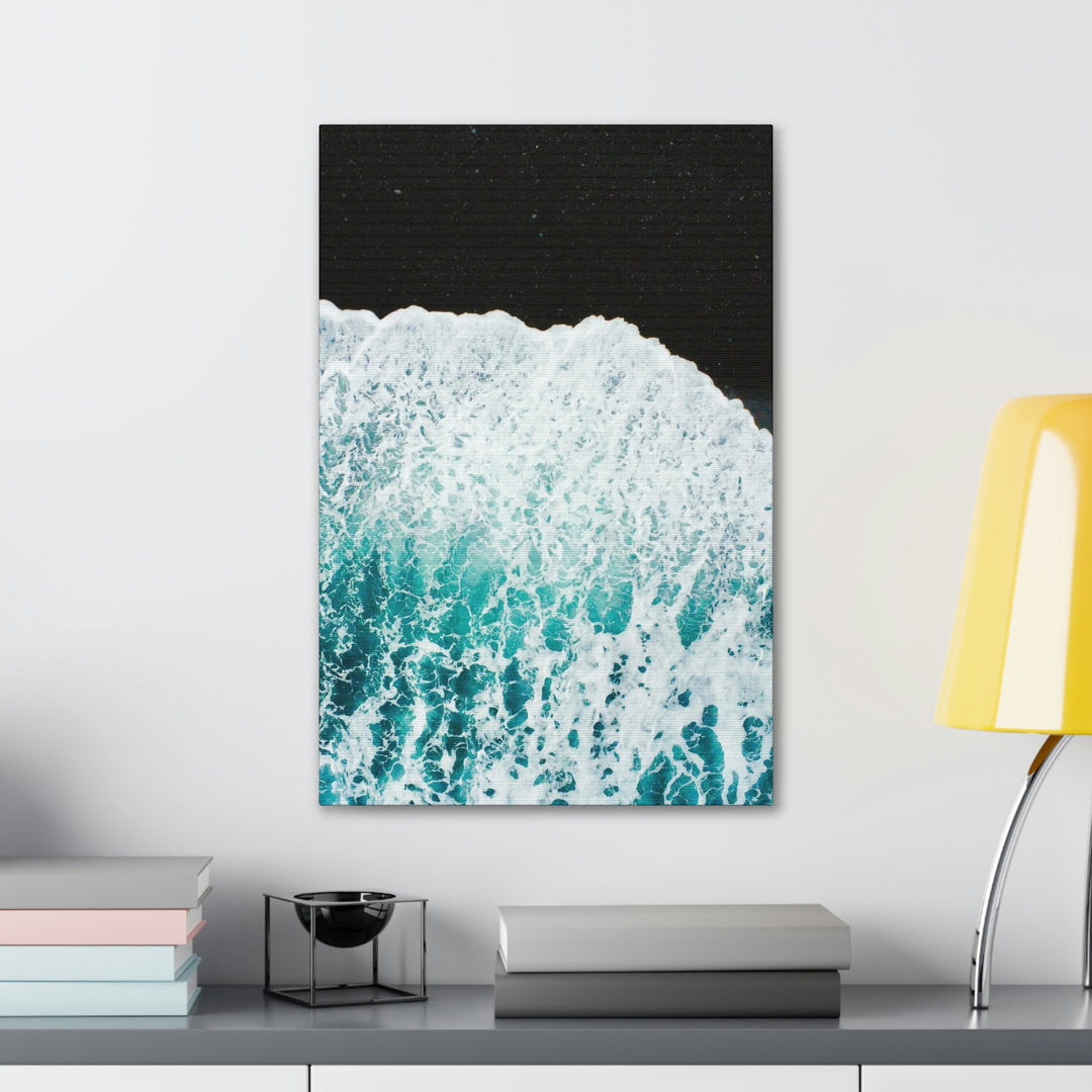 A Wave on Volcanic Sand - Canvas