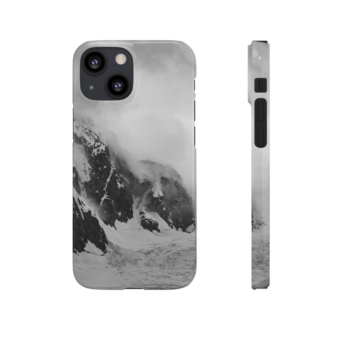 The Mist Descends in Black and White - Phone Case