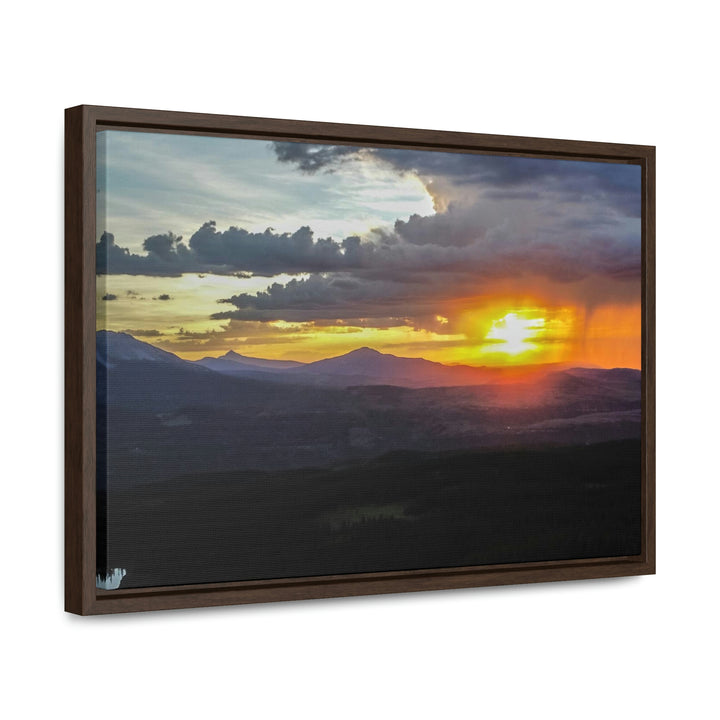 Rainy Sunset - Canvas with Frame