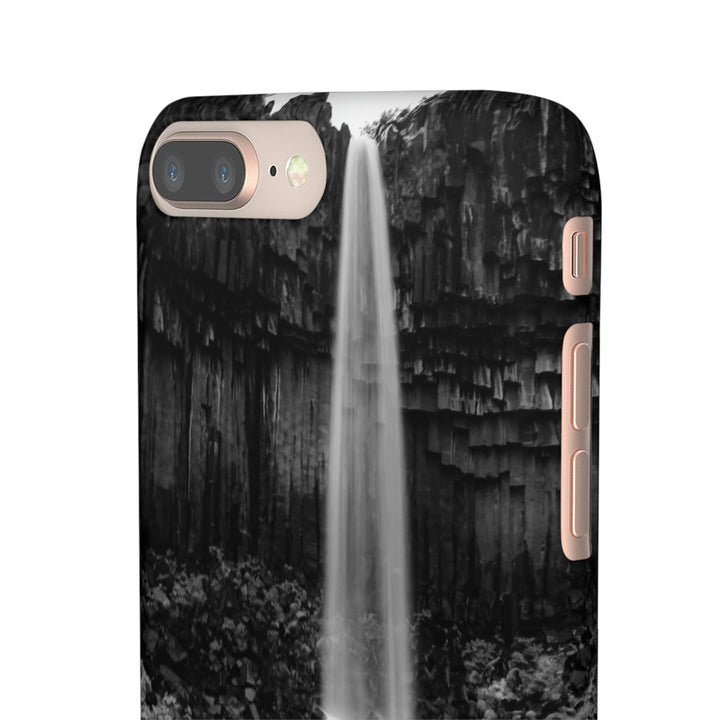 Svartifoss in Black and White - Phone Case