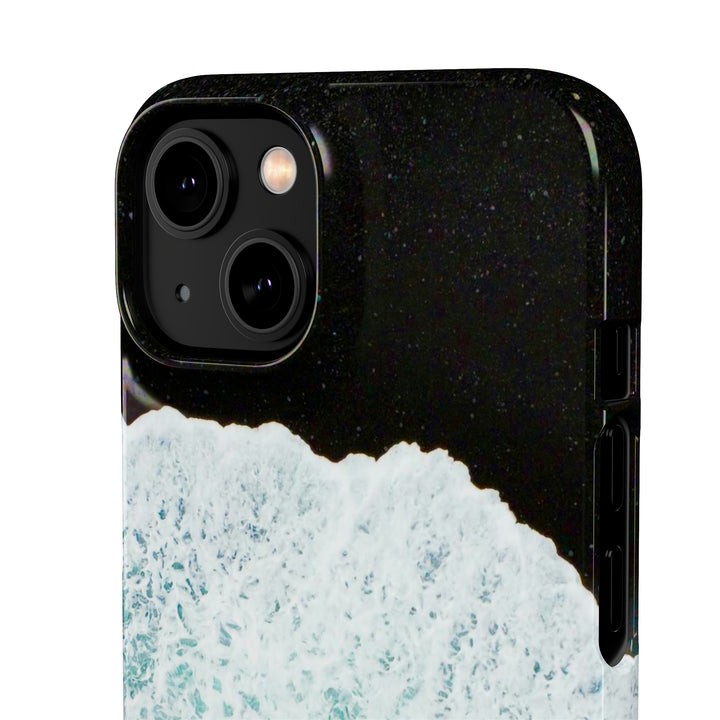 A Wave on Volcanic Sand - Phone Case