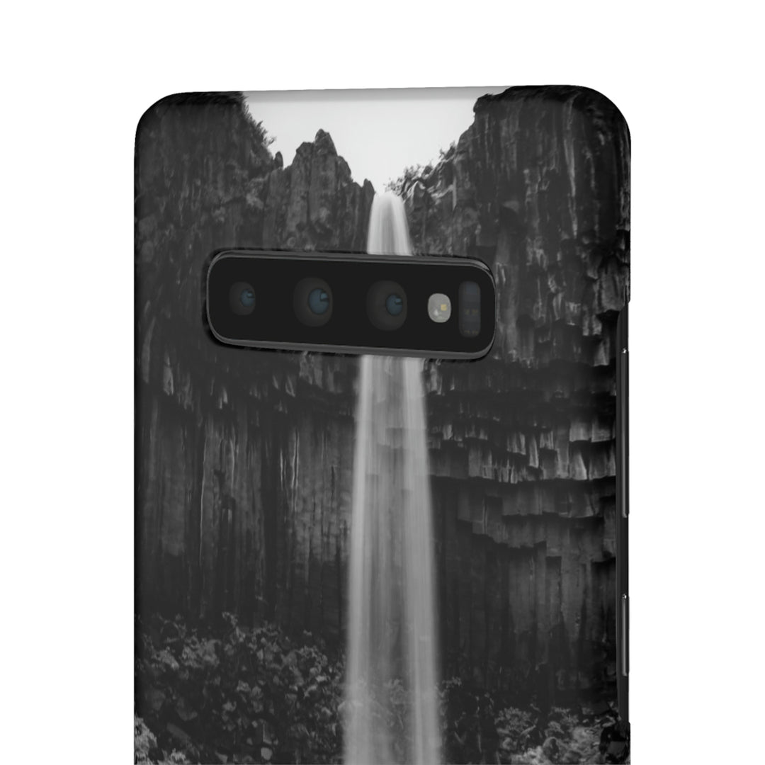 Svartifoss in Black and White - Phone Case