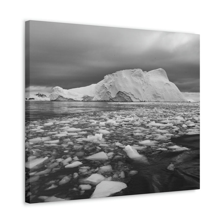 Lane of Ice In Black and White - Canvas