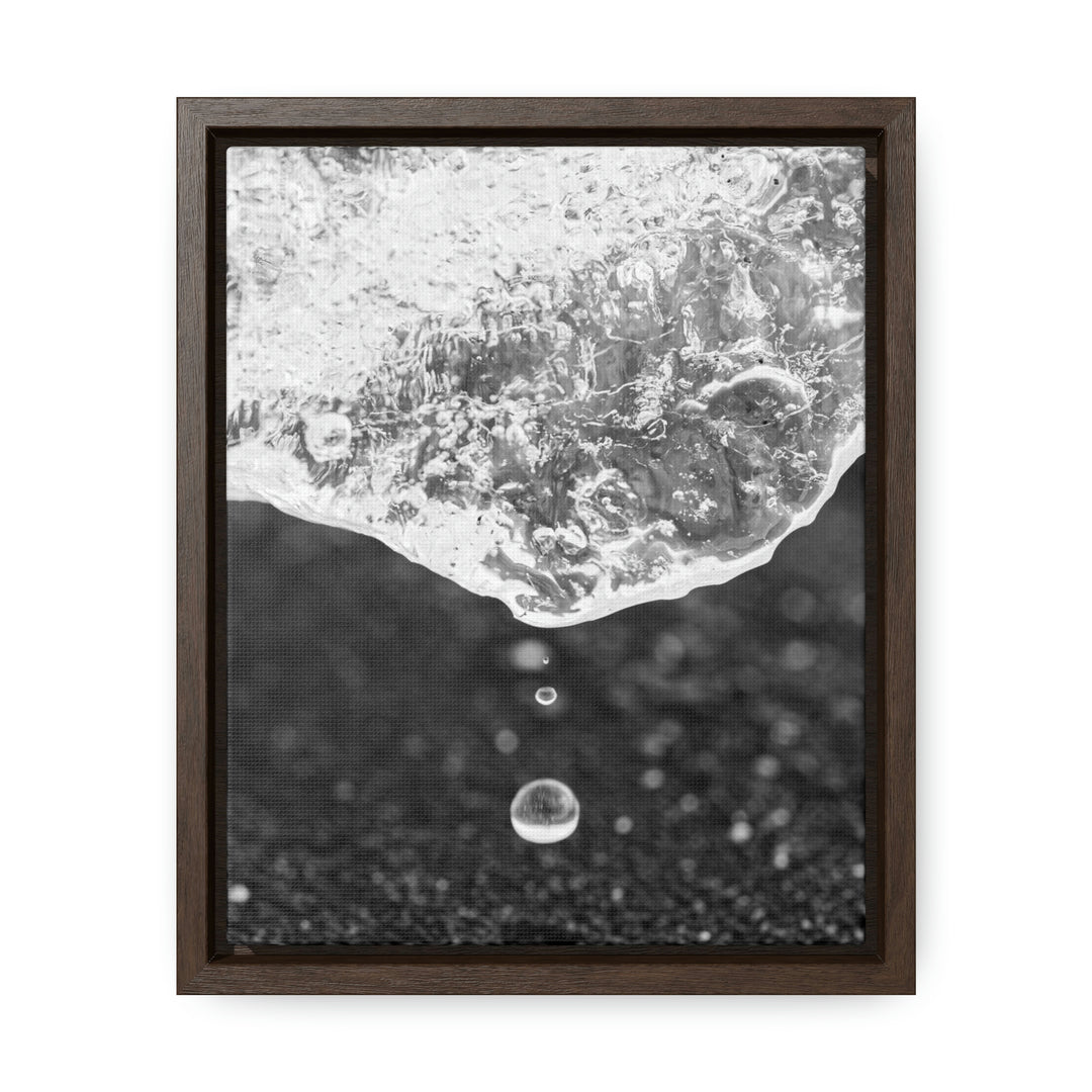 Suspended Droplet - Canvas with Frame