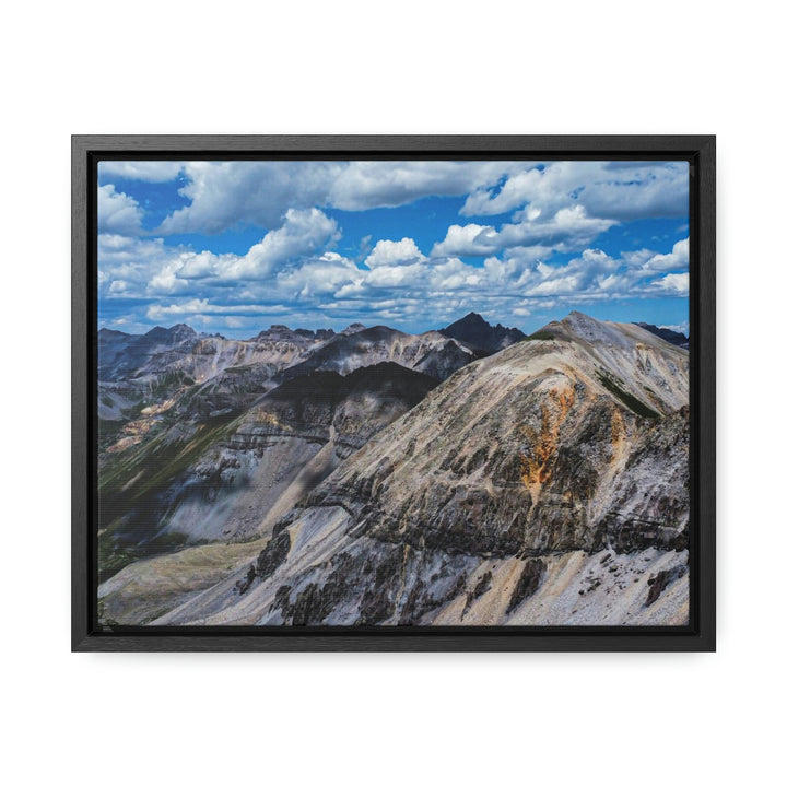 Imogene Pass From the Air - Canvas with Frame