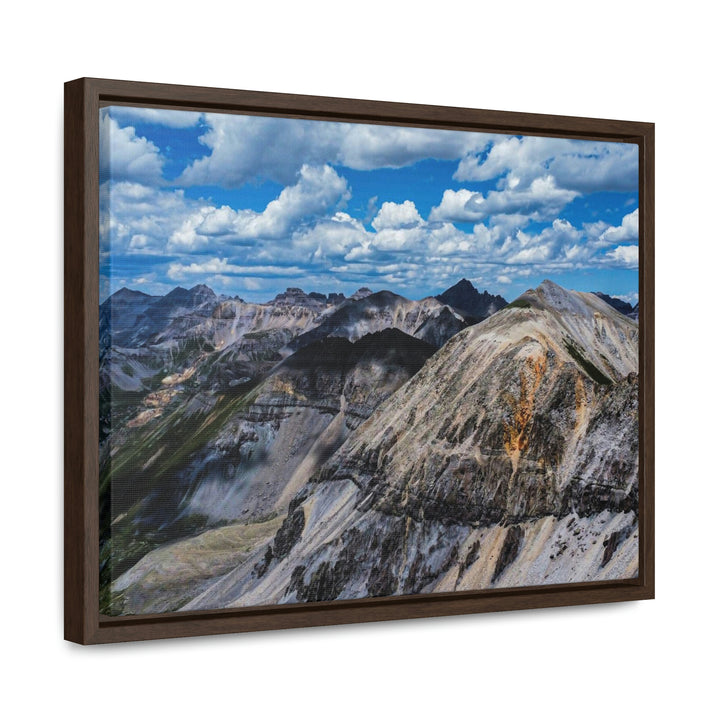 Imogene Pass From the Air - Canvas with Frame