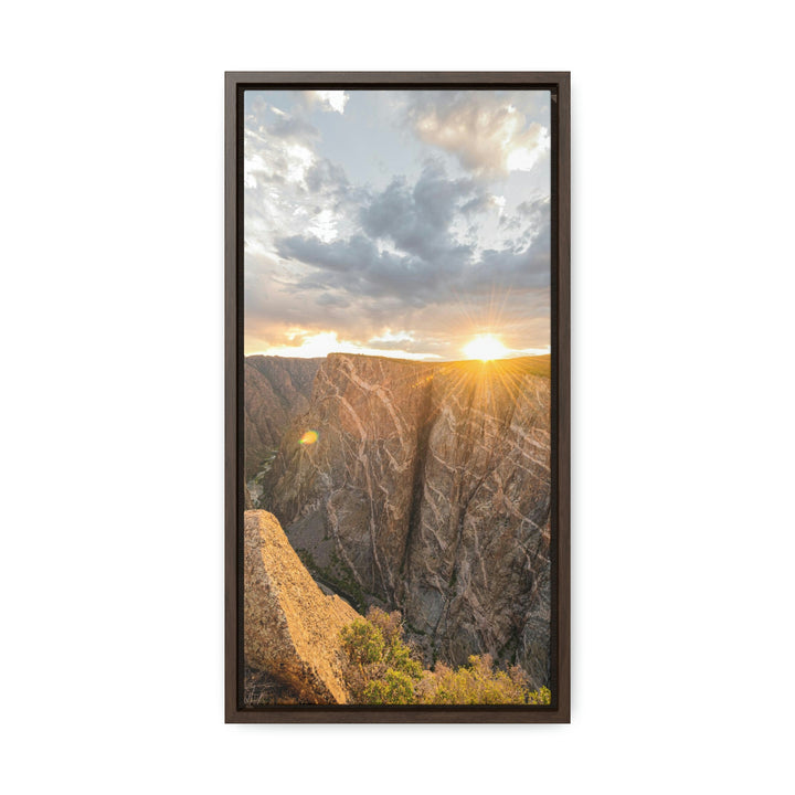 Painted Wall at Sunset Part 2 - Canvas with Frame