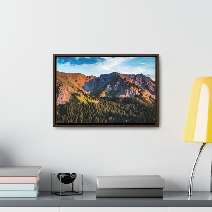 Fading Mountain Light - Canvas with Frame