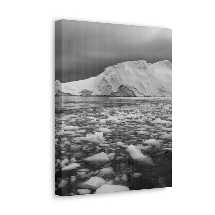 Lane of Ice In Black and White - Canvas