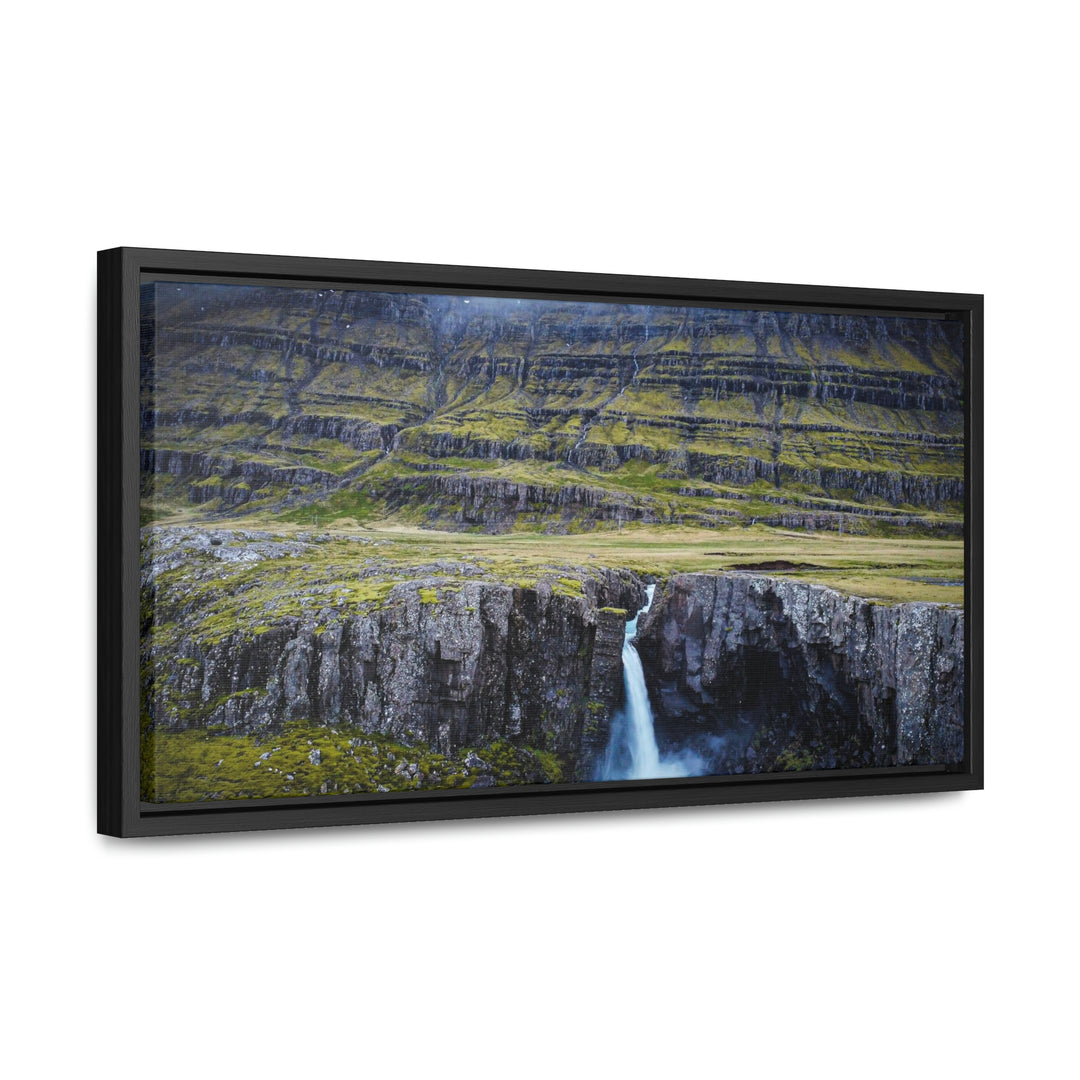 A Remote Waterfall - Canvas with Frame