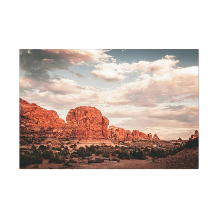 A Desert Sunset - Canvas