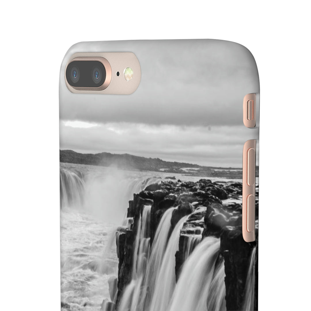 Selfoss in Black and White - Phone Case