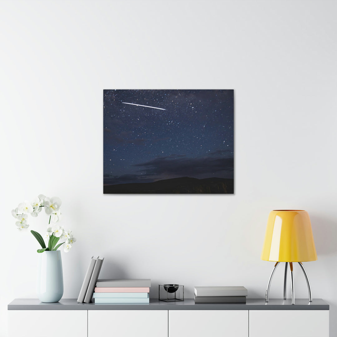 Starlink Above the Canyon - Canvas