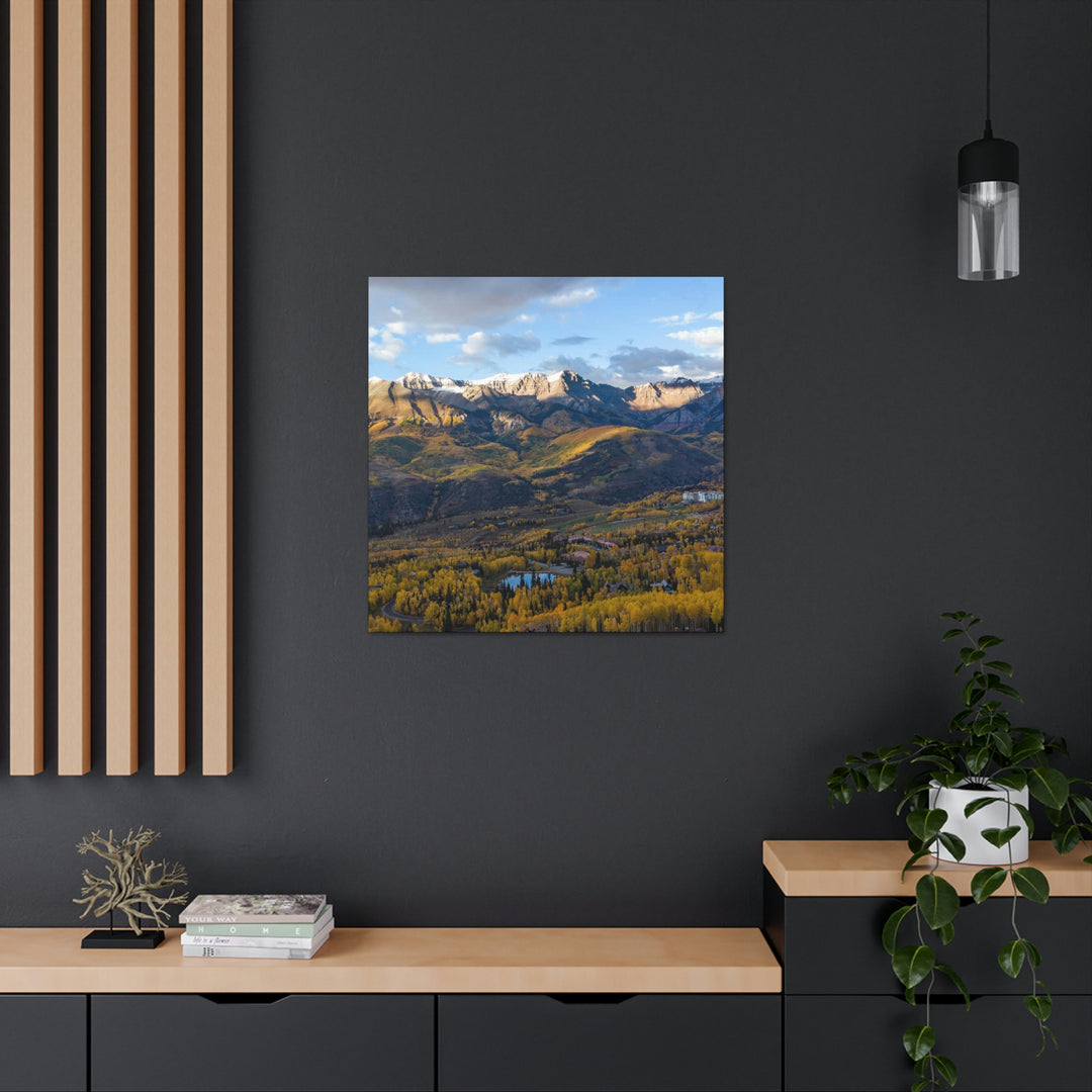 Glowing Mountainside - Canvas