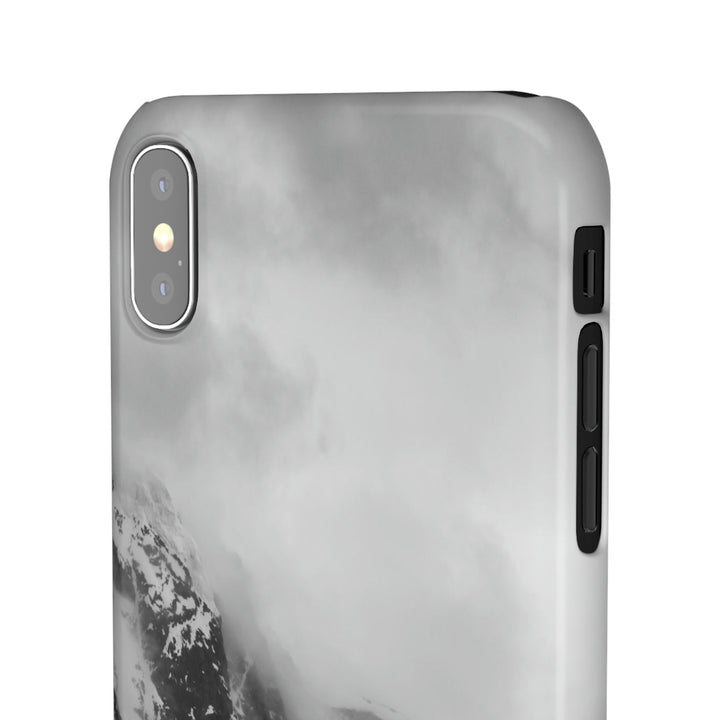 The Mist Descends in Black and White - Phone Case