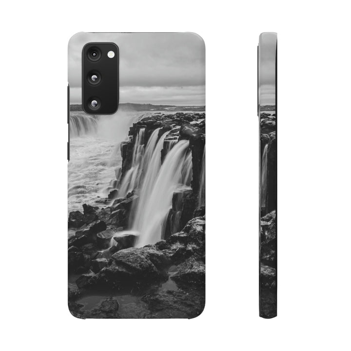 Selfoss in Black and White - Phone Case