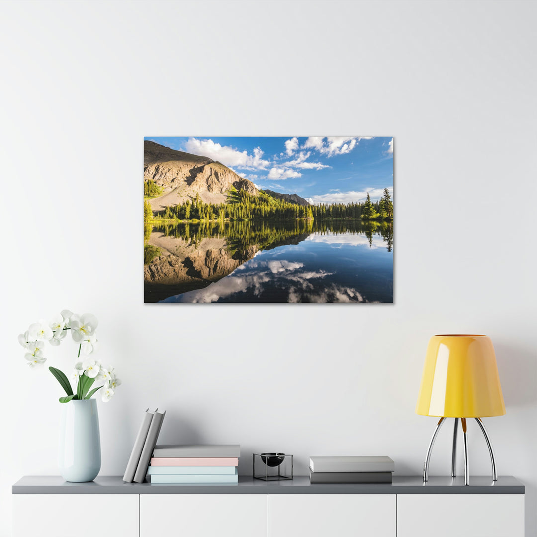 Mountain Scene Reflected - Canvas