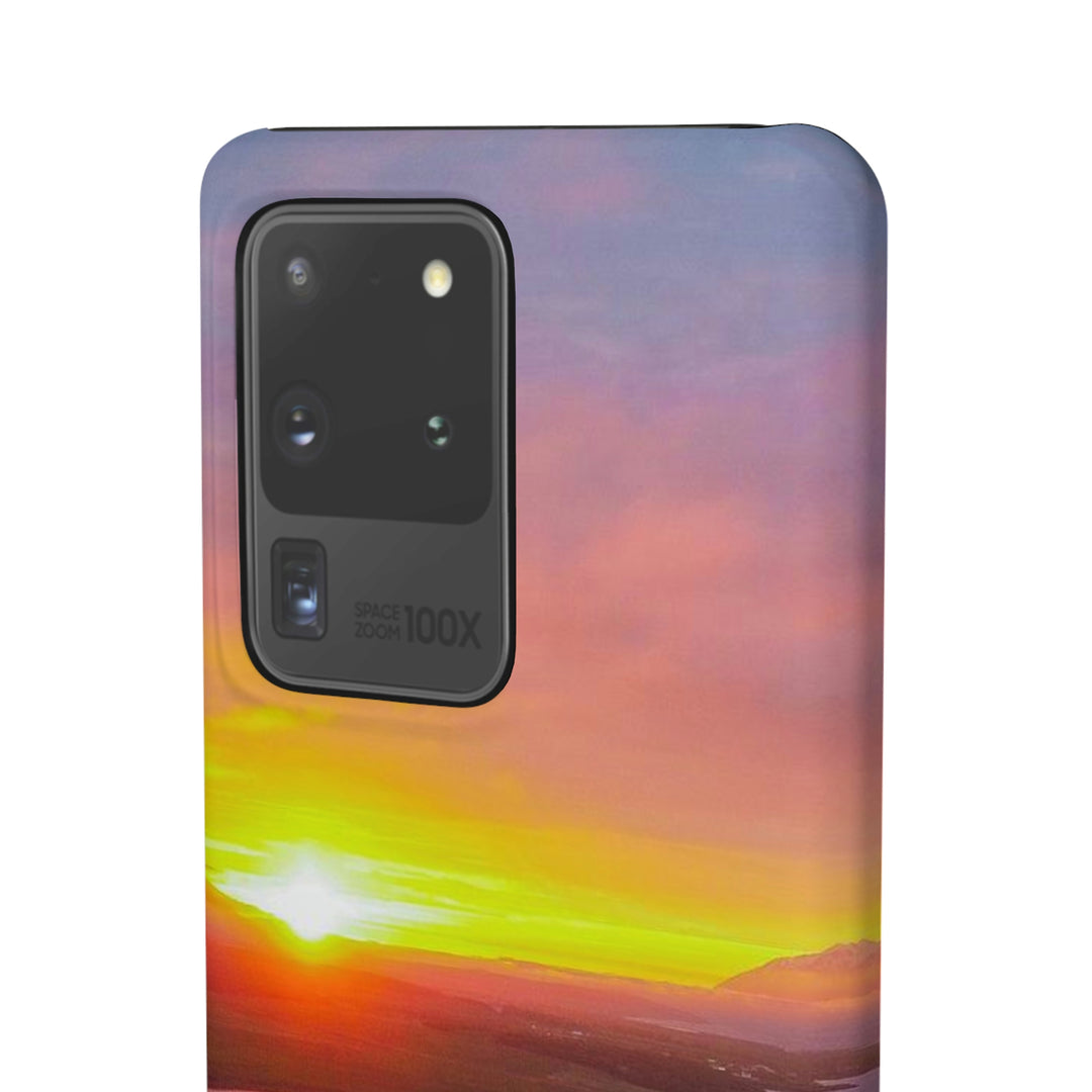 Sunset Over the Fjord Part 1 - Phone Case