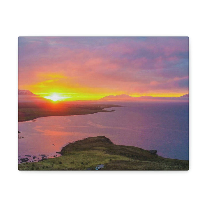 Sunset Over the Fjord Part 1 - Canvas