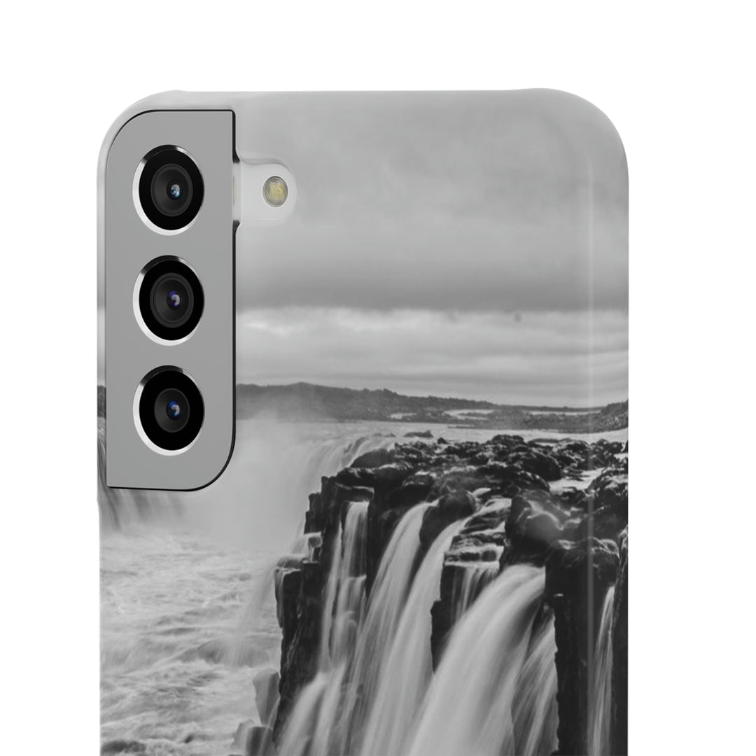 Selfoss in Black and White - Phone Case