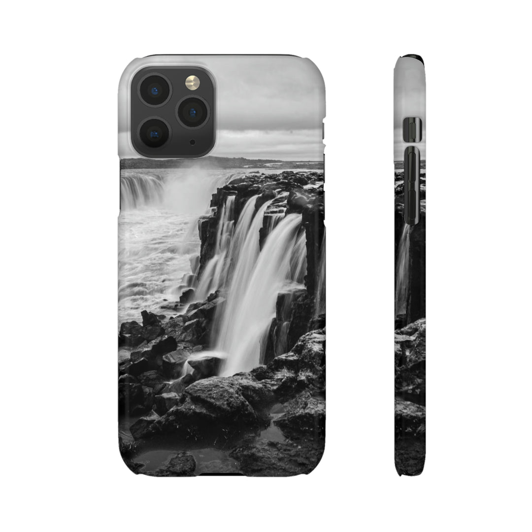 Selfoss in Black and White - Phone Case